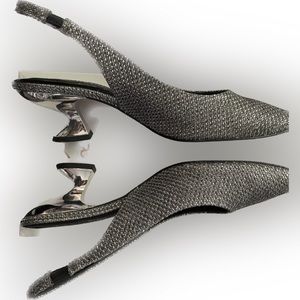 Katy Perry metallic slingbacks … currently sold at Macys for $98!!